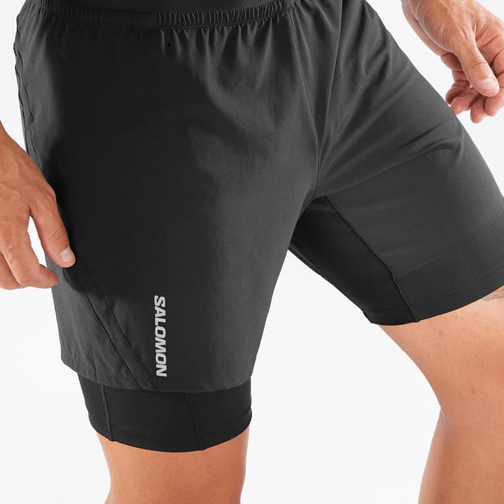 Salomon Men's Cross Twinskin Shorts Deep Black Salomon