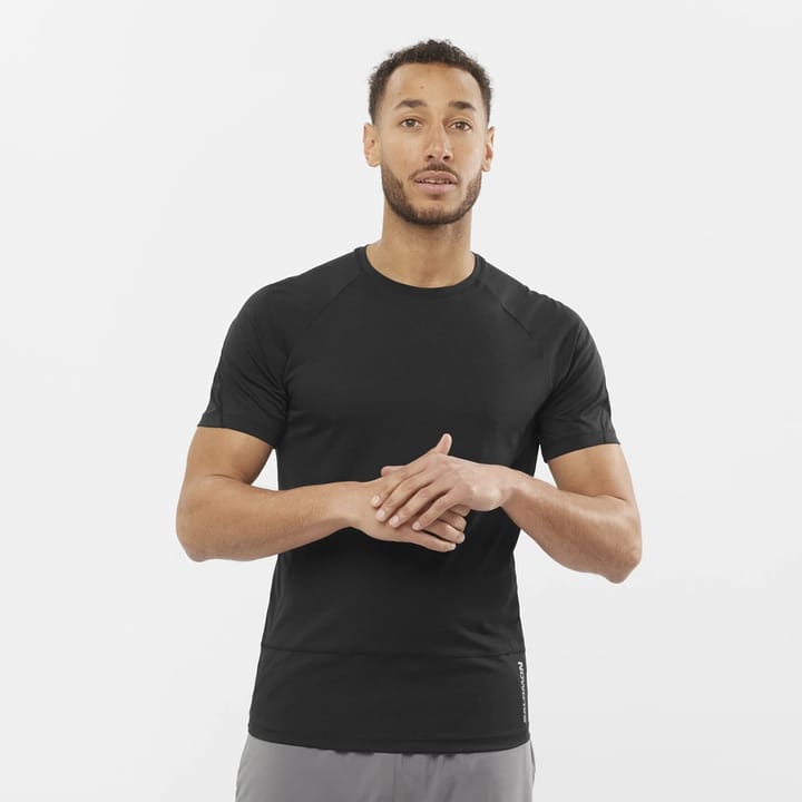 Salomon Cross Run SS Tee M Deep Black/ Salomon Salomon Cross Run SS Tee M Deep Black/ Salomon
