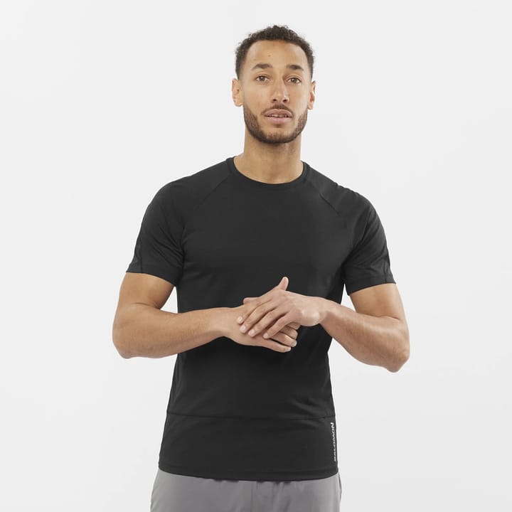 Salomon Cross Run SS Tee M Deep Black/ Salomon