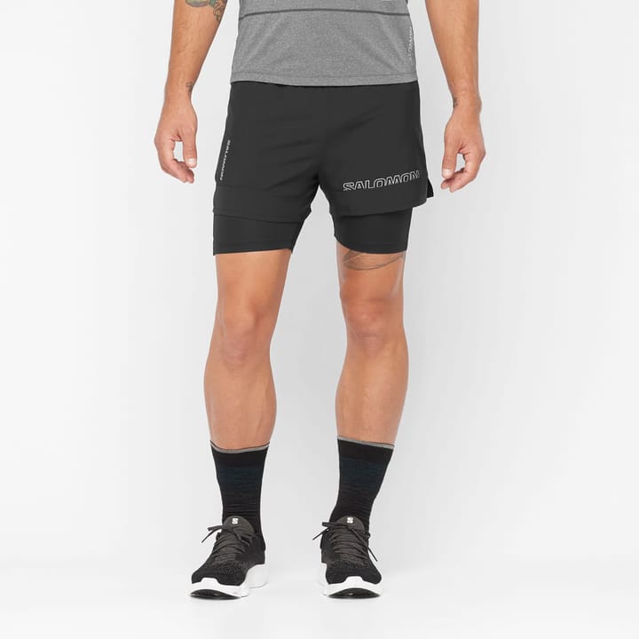 Salomon Men's Cross 2in1 Shorts DEEP BLACK/ Salomon