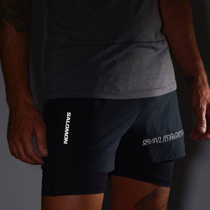 Salomon Men's Cross 2in1 Shorts DEEP BLACK/ Salomon