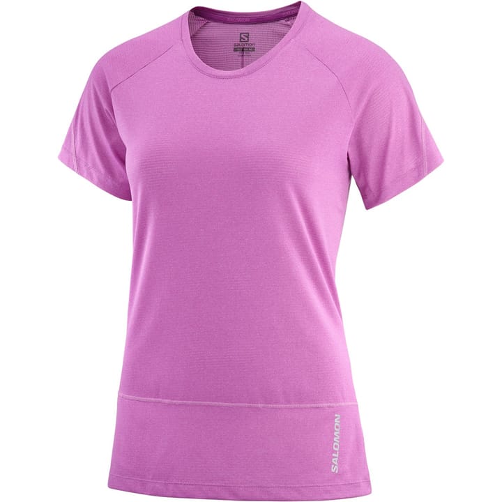 Salomon Women's Cross Run SS Tee Sparkling Grape/Heather Salomon Salomon Women's Cross Run SS Tee Sparkling Grape/Heather Salomon