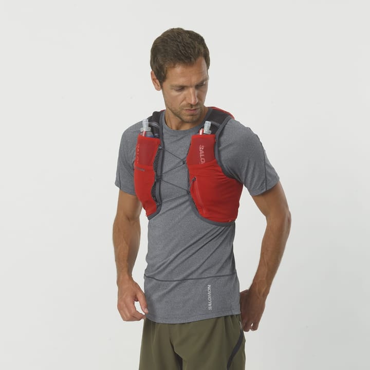 Salomon Active Skin 8 With Flasks Fiery Redebony Salomon