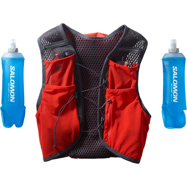 Salomon Active Skin 8 With Flasks Fiery Redebony Salomon