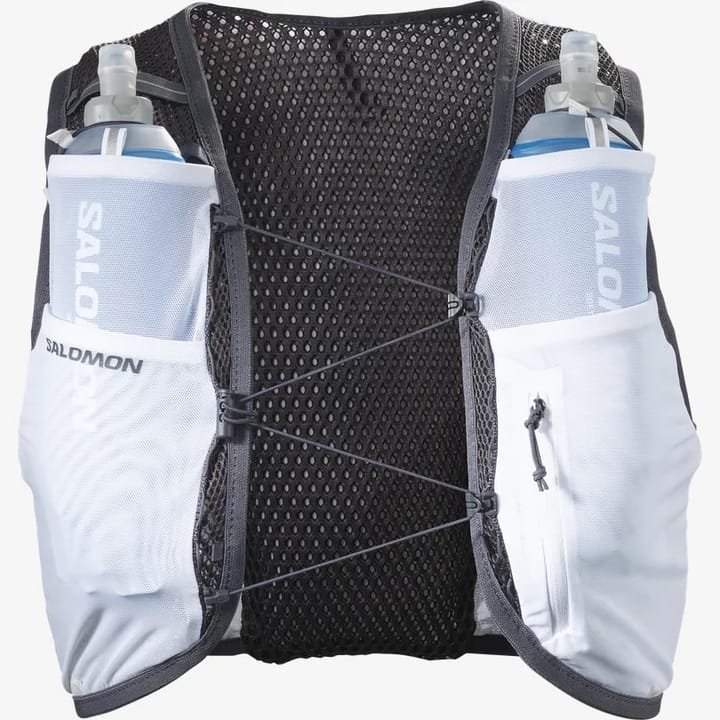 Salomon Active Skin 8 With Flasks Whiteebony Salomon Salomon Active Skin 8 With Flasks Whiteebony Salomon