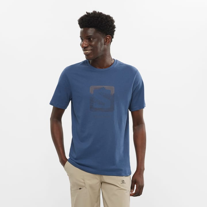 Salomon Men's Outlife Logo T-Shirt Dark Denim Salomon Salomon Men's Outlife Logo T-Shirt Dark Denim Salomon