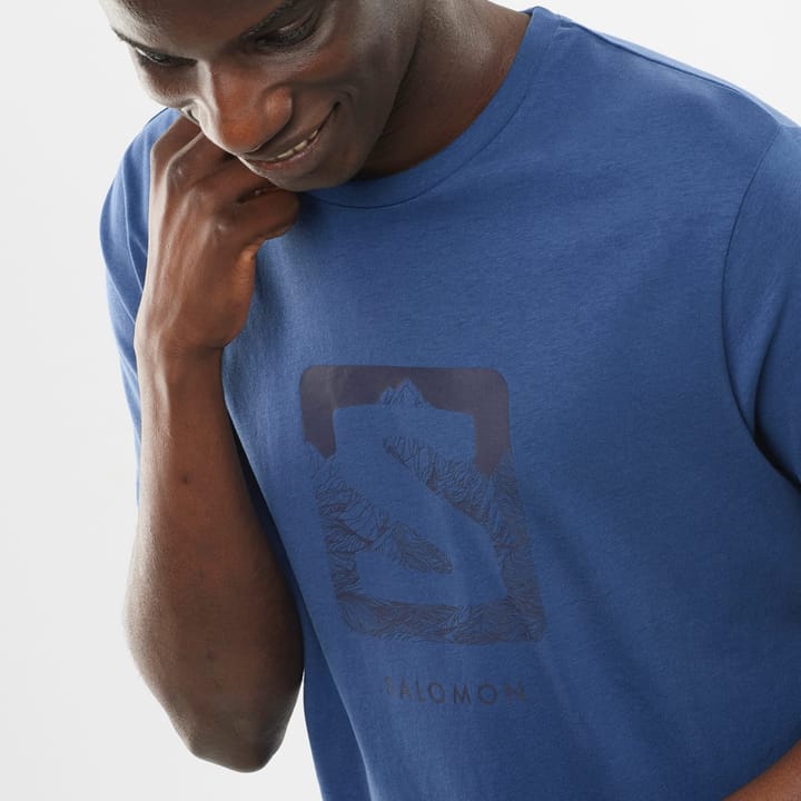 Salomon Men's Outlife Logo T-Shirt Dark Denim Salomon Salomon Men's Outlife Logo T-Shirt Dark Denim Salomon