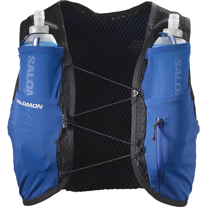 Salomon Active Skin 8 With Flasks Surf The Web/Black/ Salomon Salomon Active Skin 8 With Flasks Surf The Web/Black/ Salomon