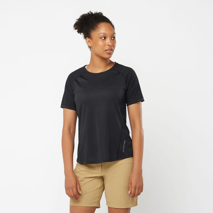 Salomon Women's Outline Tee Deep Black Salomon
