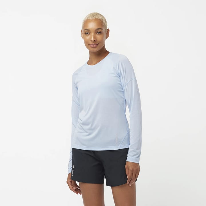 Salomon Cross Run LS Tee W Chambray Blue/Heather Salomon Salomon Cross Run LS Tee W Chambray Blue/Heather Salomon