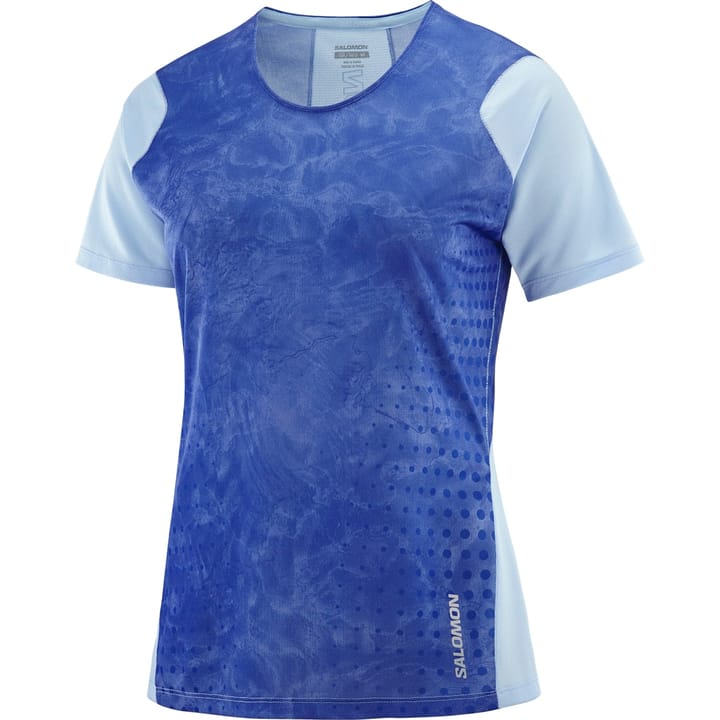 Salomon Women's Sense Aero SS Tee Chambray Blue/Surf The Web Salomon Salomon Women's Sense Aero SS Tee Chambray Blue/Surf The Web Salomon