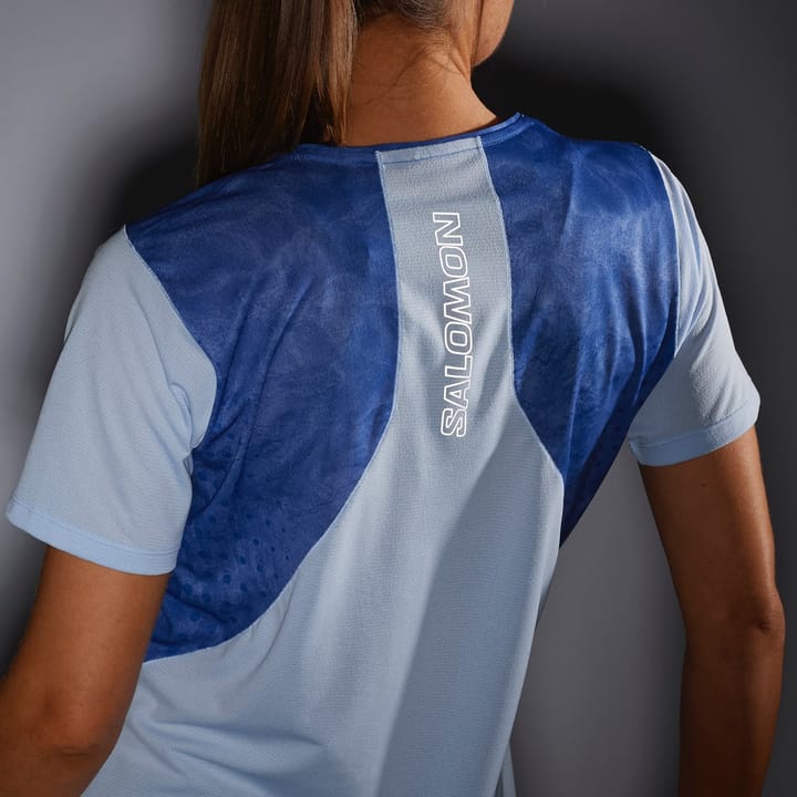 Salomon Women's Sense Aero SS Tee Chambray Blue/Surf The Web Salomon Salomon Women's Sense Aero SS Tee Chambray Blue/Surf The Web Salomon