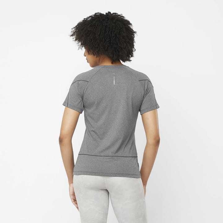 Salomon Cross Run SS Tee W Deep Black/Heather Salomon