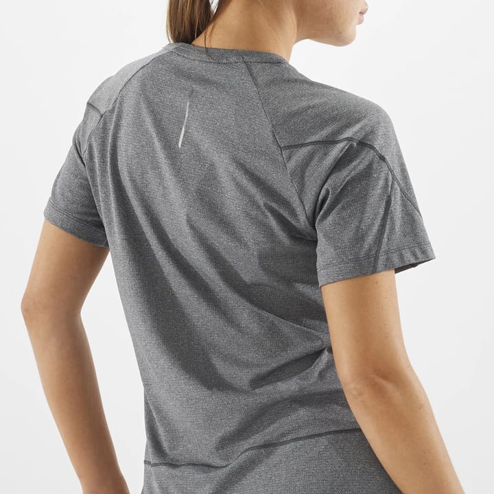 Salomon Cross Run SS Tee W Deep Black/Heather Salomon