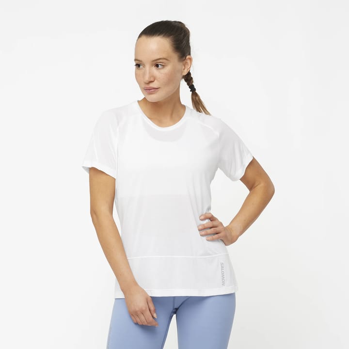 Salomon Women's Cross Run Tee White Salomon Salomon Women's Cross Run Tee White Salomon