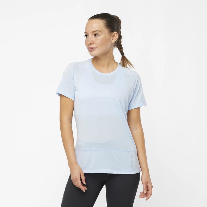 Salomon Women's Cross Run Tee Chambray Blue/Heather Salomon Salomon Women's Cross Run Tee Chambray Blue/Heather Salomon