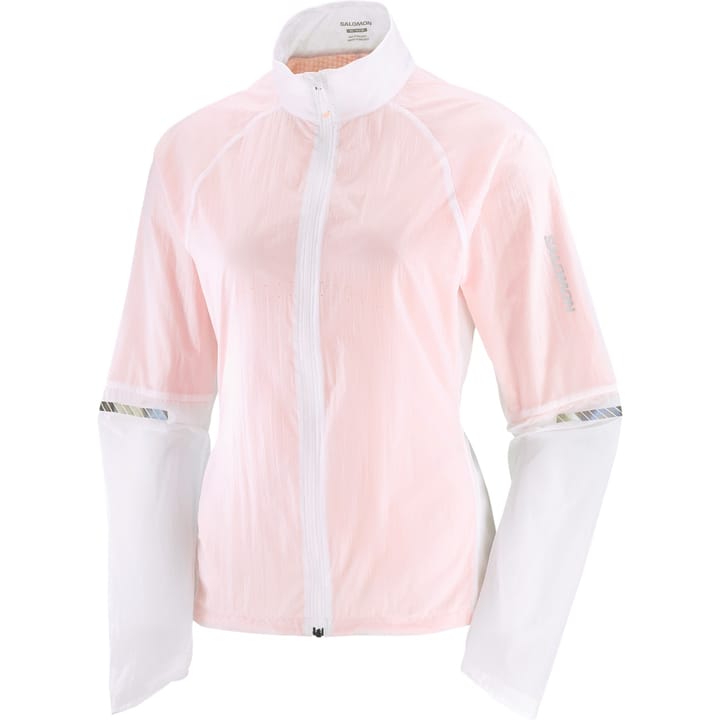 Salomon Women's Sense Flow Jacket White/Peach Amber Salomon Salomon Women's Sense Flow Jacket White/Peach Amber Salomon