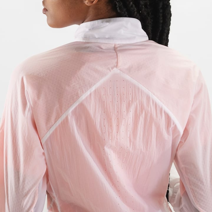 Salomon Women's Sense Flow Jacket White/Peach Amber Salomon Salomon Women's Sense Flow Jacket White/Peach Amber Salomon