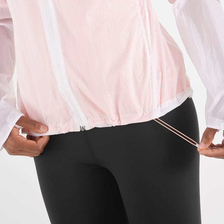 Salomon Women's Sense Flow Jacket White/Peach Amber Salomon Salomon Women's Sense Flow Jacket White/Peach Amber Salomon