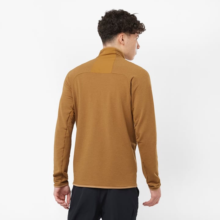 Men's Essential Lightwarm Half Zip Tan Salomon