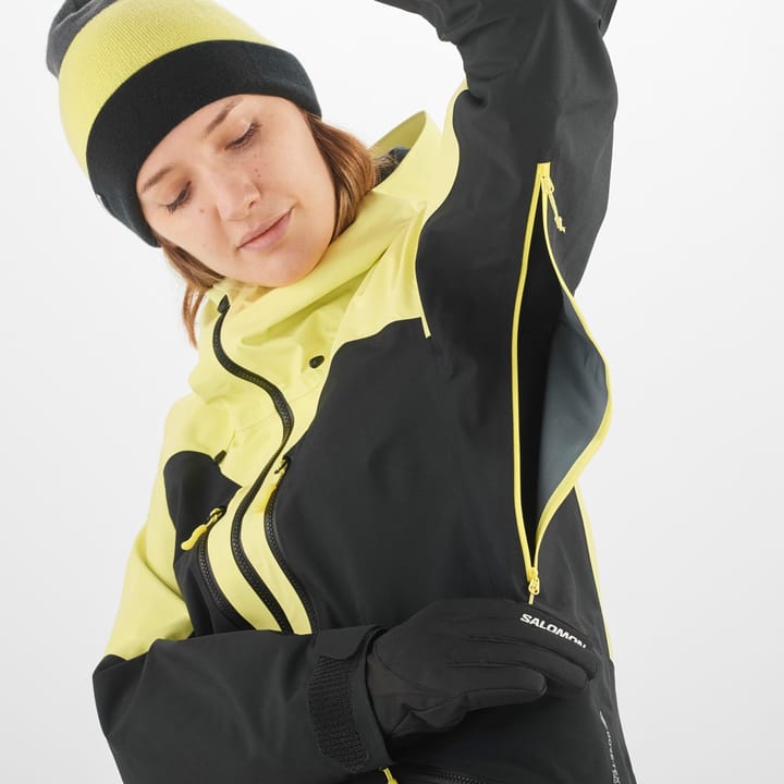 Salomon Qst Gore-Tex Pro Jkt W Deep Black/Charlock/ Salomon Salomon Qst Gore-Tex Pro Jkt W Deep Black/Charlock/ Salomon