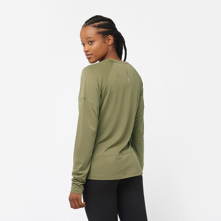 Salomon Women's Cross Run LS Tee Deep Lichen Green Salomon Salomon Women's Cross Run LS Tee Deep Lichen Green Salomon