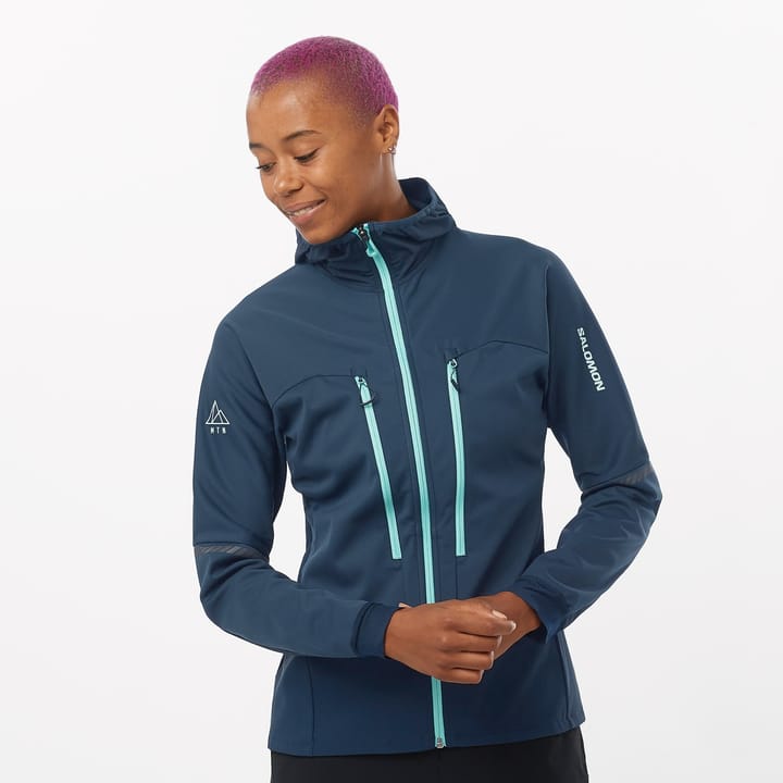 Salomon Women's MTN Softshell Jacket Carbon Salomon Salomon Women's MTN Softshell Jacket Carbon Salomon