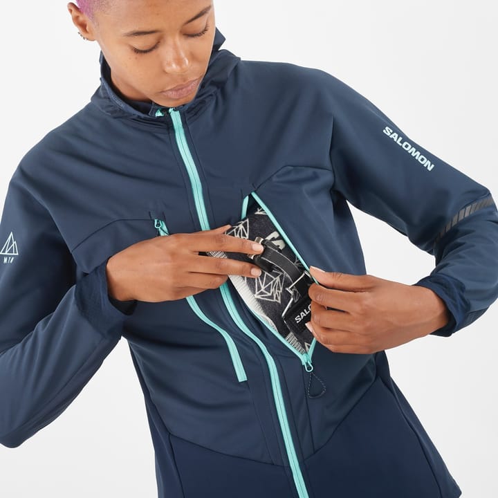 Salomon Women's MTN Softshell Jacket Carbon Salomon Salomon Women's MTN Softshell Jacket Carbon Salomon
