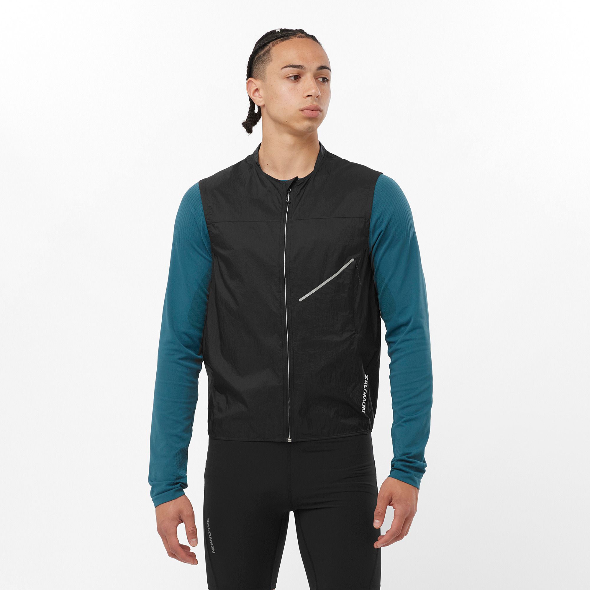 Salomon Men's Sense Aero Wind Vest Deep Black | Buy Salomon Men's