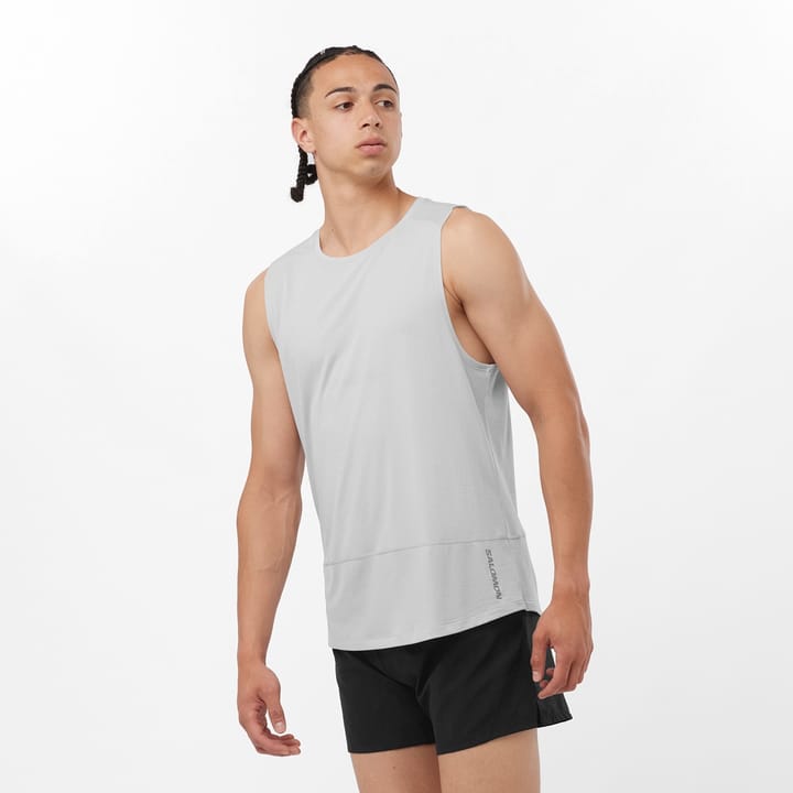 Salomon Cross Run Singlet Gray Violet Salomon