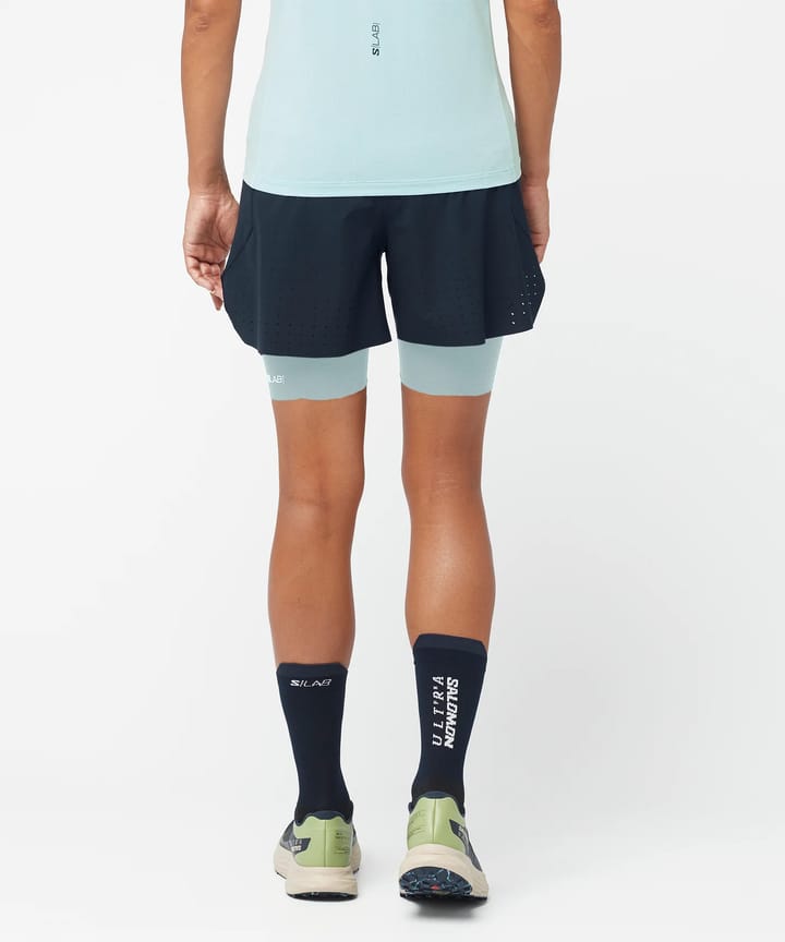 Salomon Women's S/Lab Ultra 2in1 Shorts Night Sky/Cameo Blue Salomon