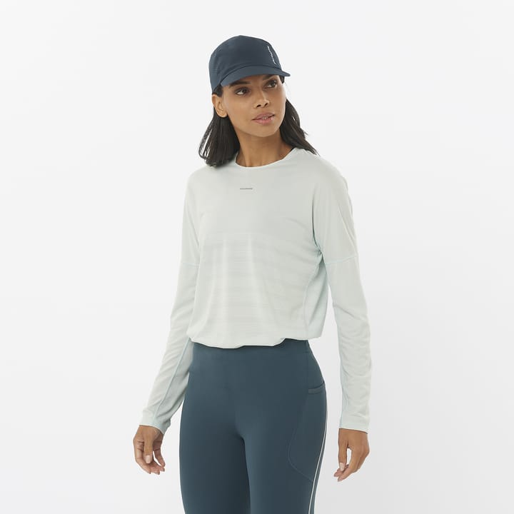 Salomon Sense Aero Ls Tee Gfx W Misty Blue / White Salomon Salomon Sense Aero Ls Tee Gfx W Misty Blue / White Salomon