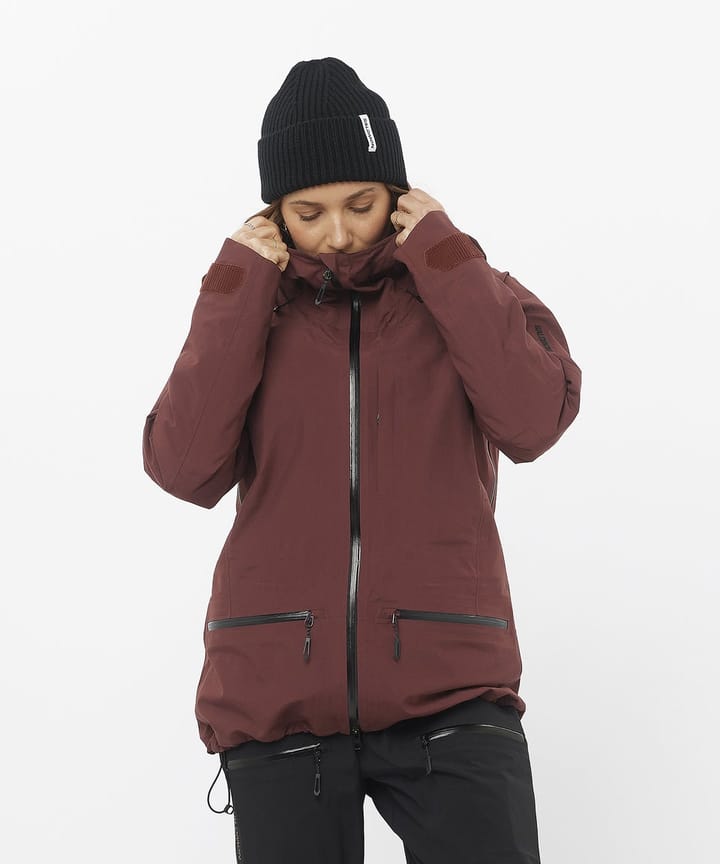 Salomon Women's Absolute 3L Jacket Rum Raisin Salomon