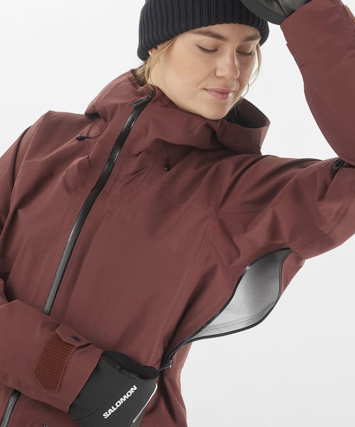 Salomon Women's Absolute 3L Jacket Rum Raisin Salomon Salomon Women's Absolute 3L Jacket Rum Raisin Salomon