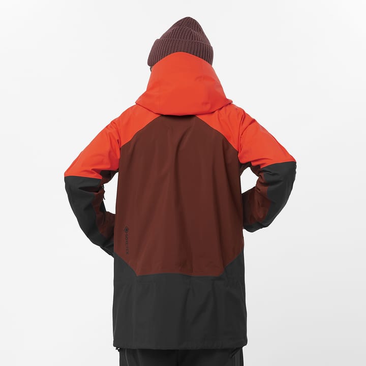 Salomon Men's Moon Patrol GORE-TEX Jacket Cherry Tomato / Rum Raisin / Deep Black Salomon