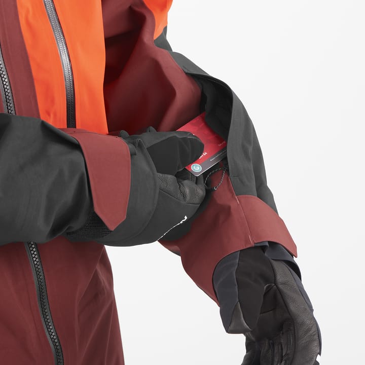 Salomon Men's Moon Patrol GORE-TEX Jacket Cherry Tomato / Rum Raisin / Deep Black Salomon