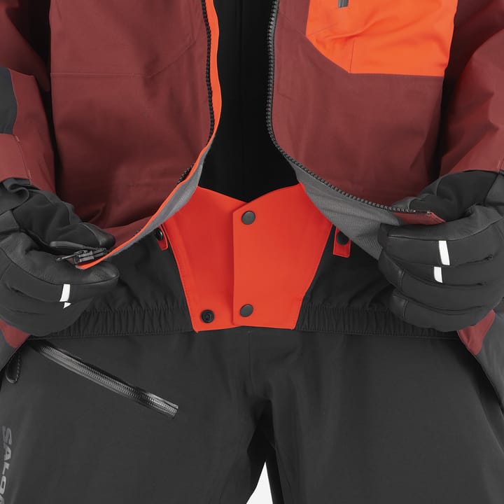 Salomon Men's Moon Patrol GORE-TEX Jacket Cherry Tomato / Rum Raisin / Deep Black Salomon