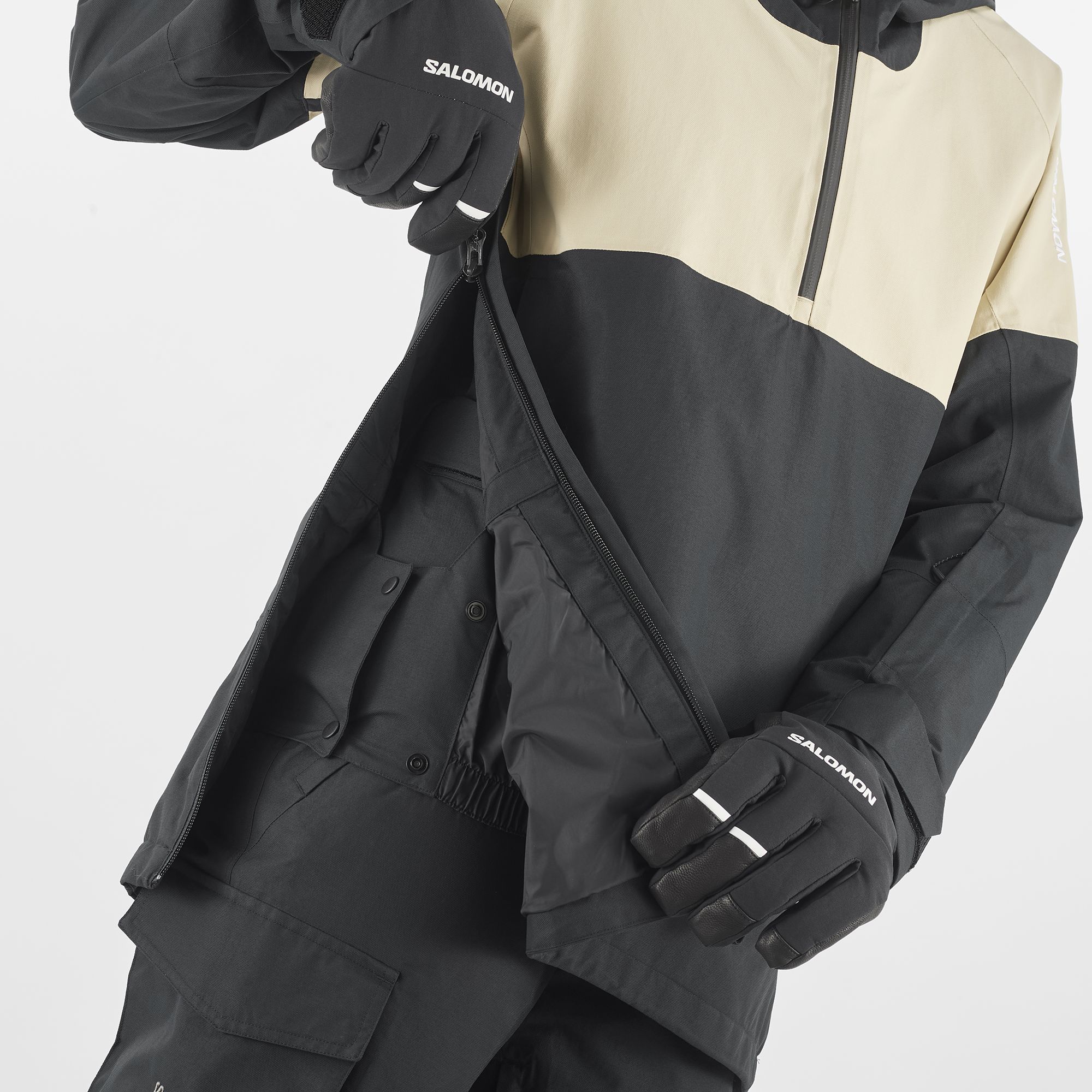 Salomon Women's Bashley Anorak White Pepper/Deep Black | Buy