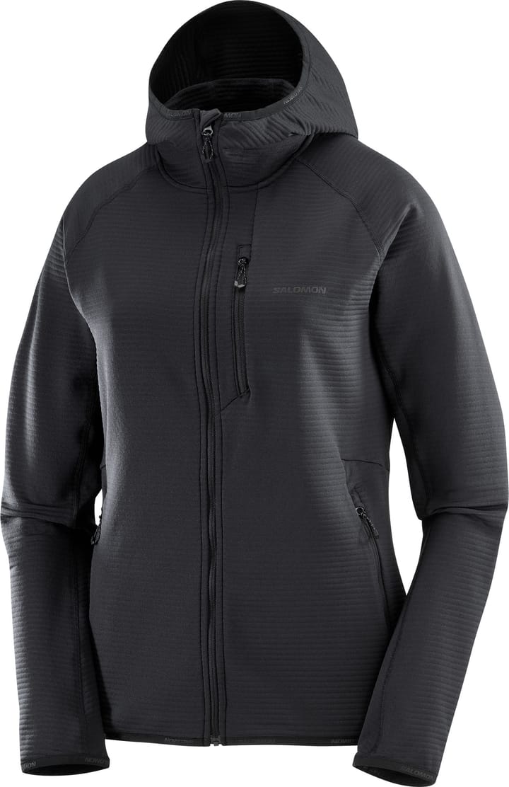 Salomon Women's Essential Lightwarm Hoodie Deep Black Salomon