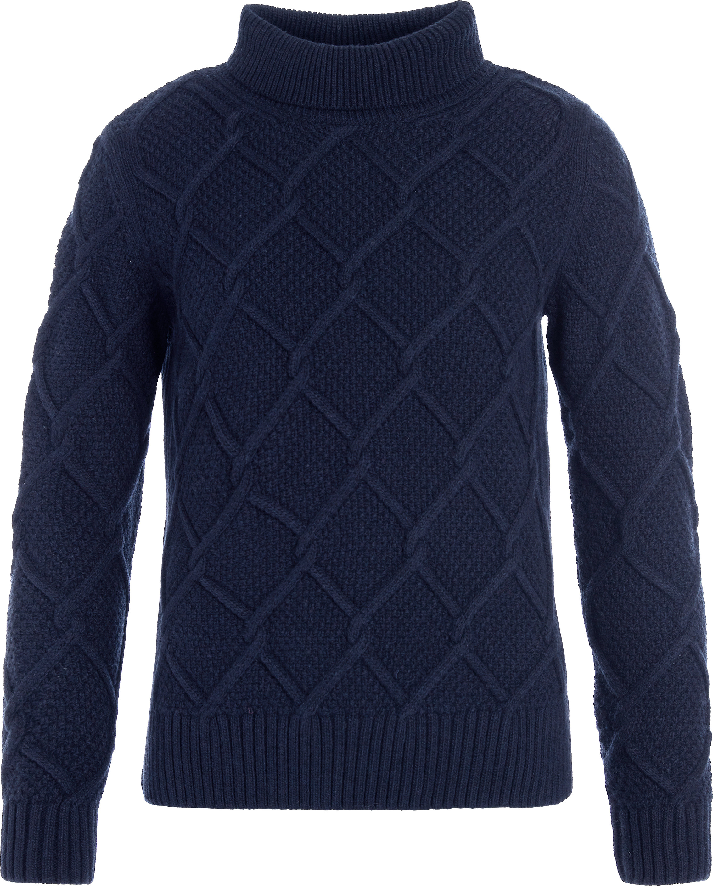 Barbour Women's Barbour Burne Roll Neck Knit Navy Långärmade vardagströjor S