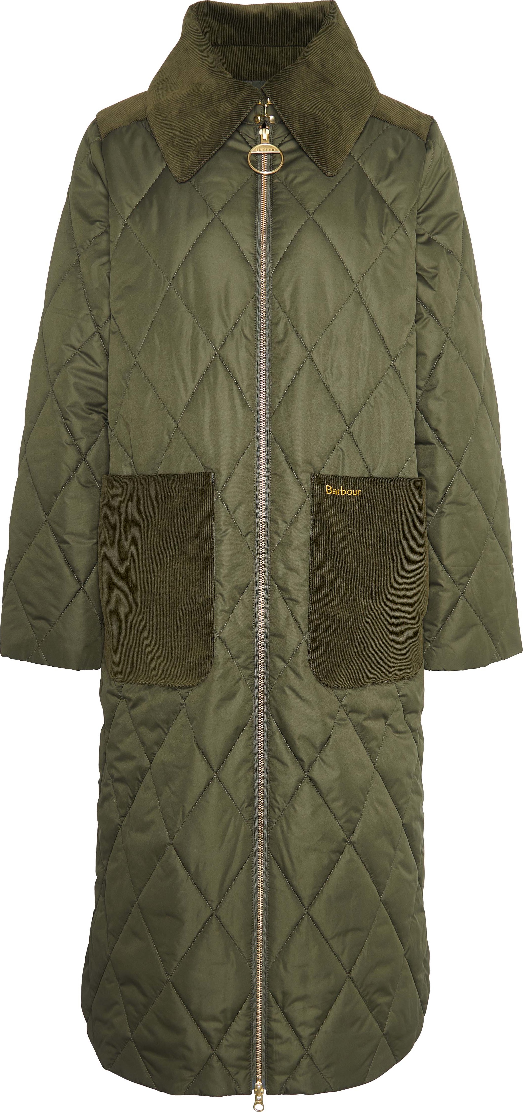 Barbour Women's Malton Quilt Olive Lättvadderade vardagsjackor 14