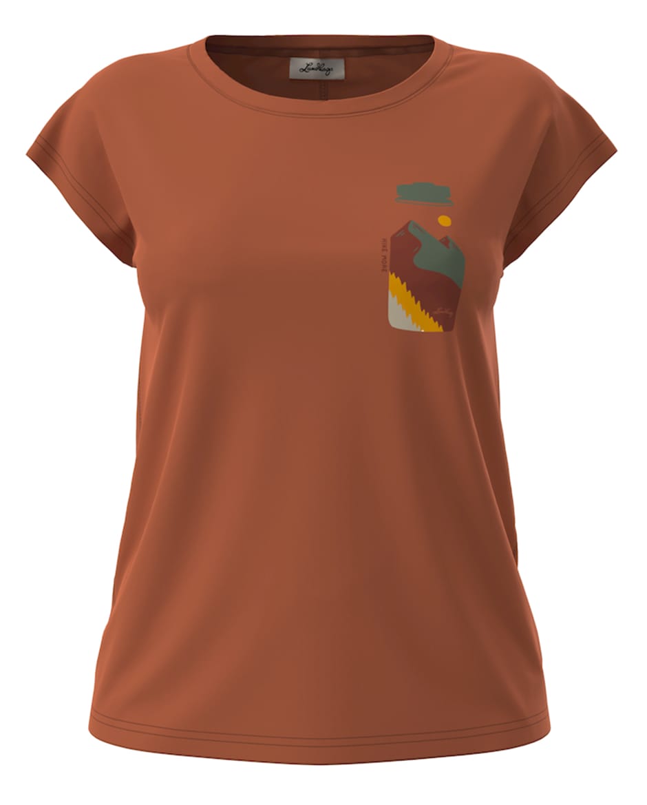 Lundhags Fulu Merino Bottle T-Shirt W Brick