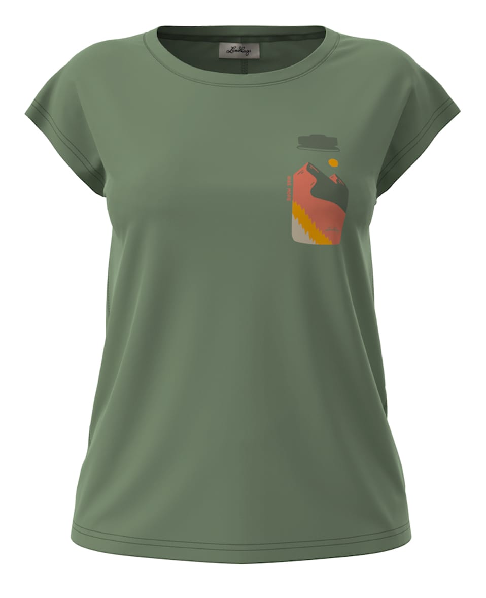 Lundhags Fulu Merino Bottle T-Shirt W Clover