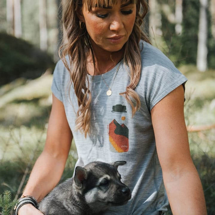 Lundhags Fulu Merino Bottle T-Shirt W Light Grey Lundhags