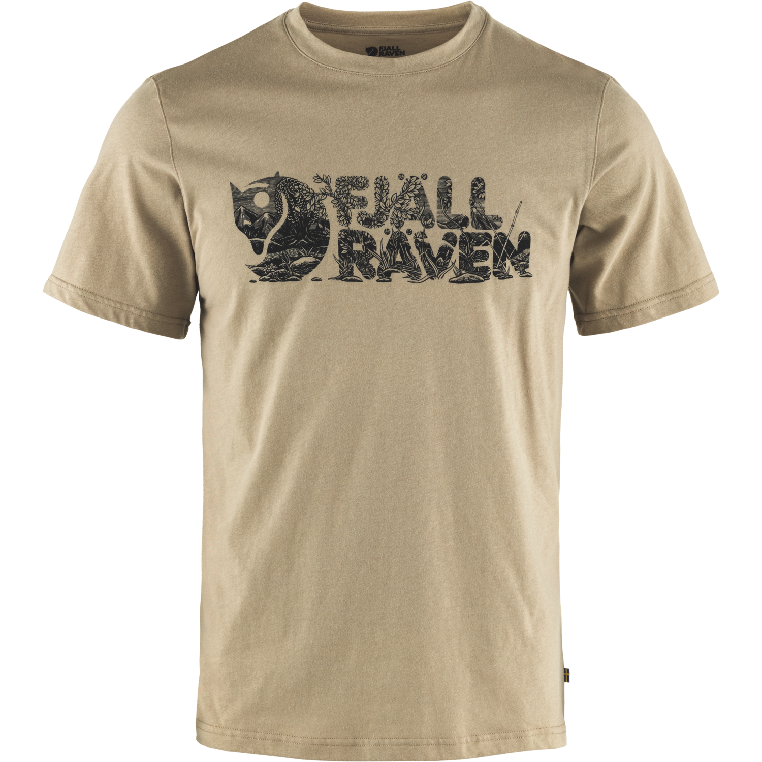 Fjällräven Men's Lush Logo T-Shirt Fossil T-shirts XL