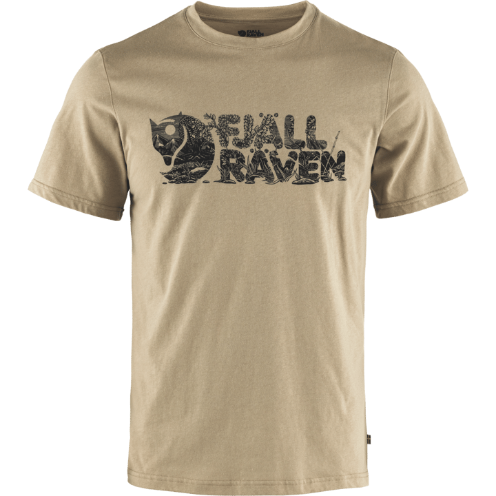 Fjällräven Men's Lush Logo T-Shirt Fossil Fjällräven
