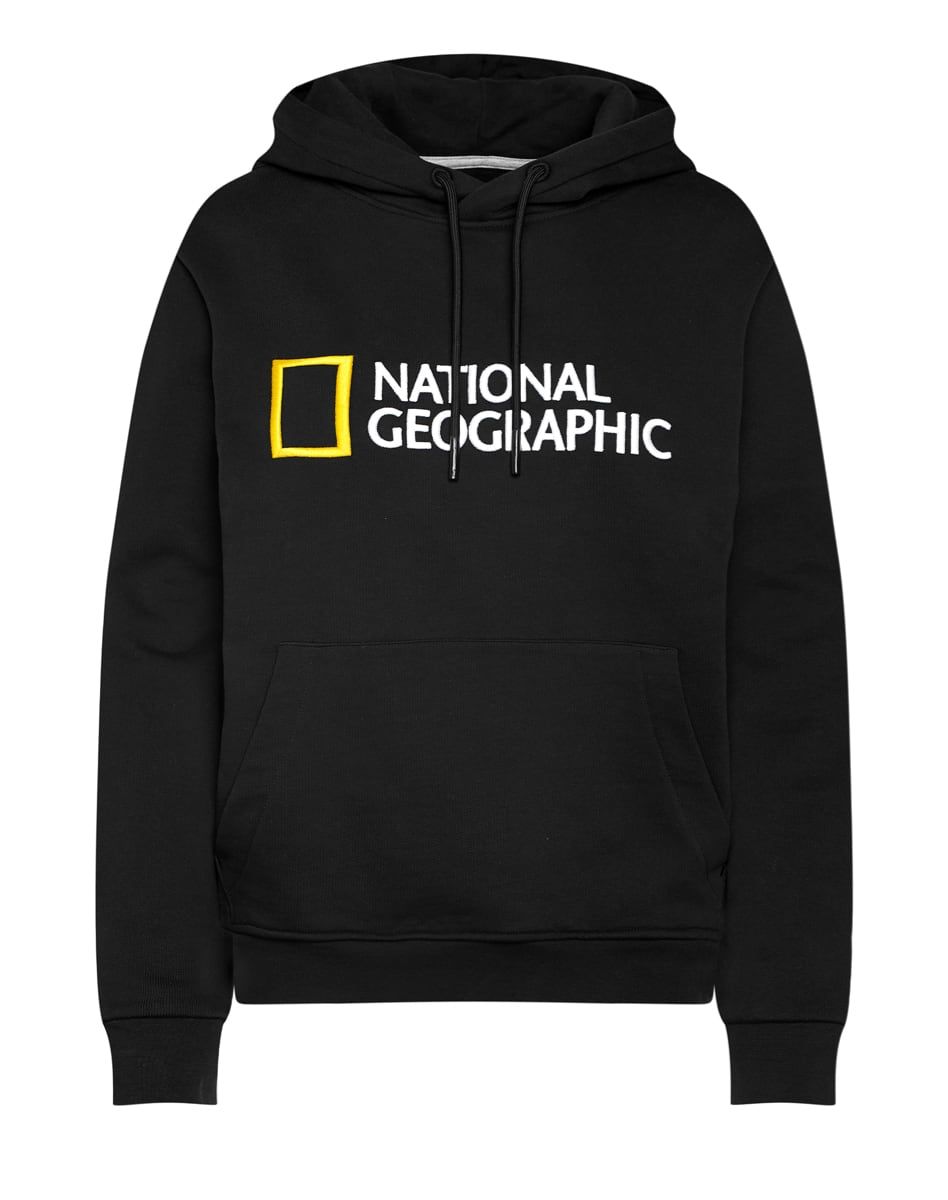 National Geographic Foundation Hoodie With Embroidery Black