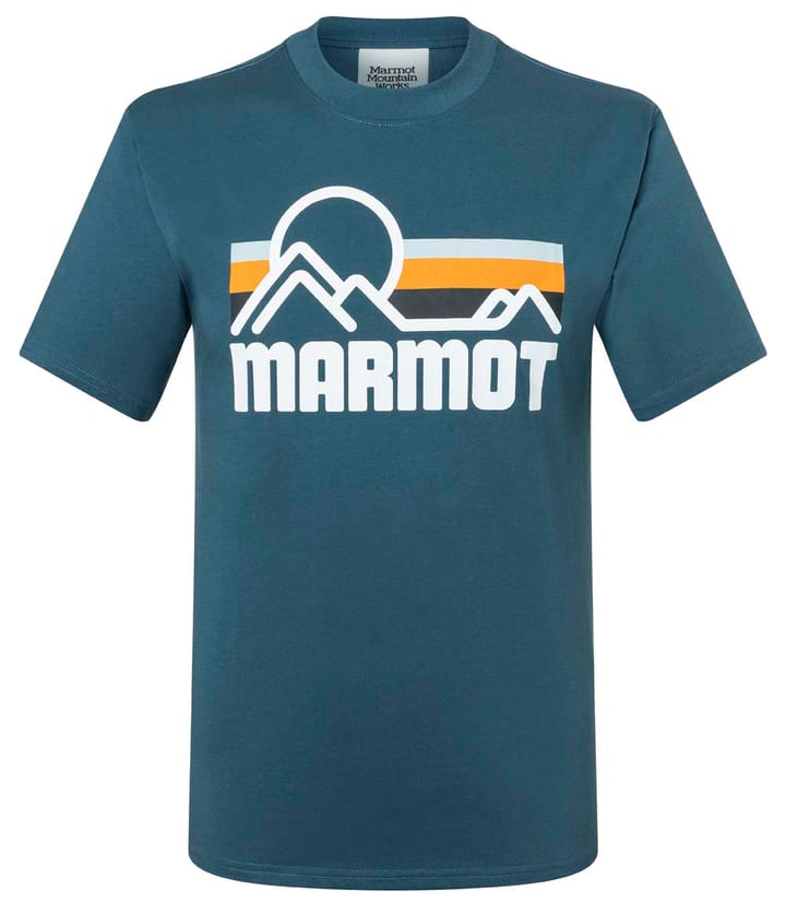 Marmot Men's Coastal Tee Short Sleeve Dusty Teal Marmot