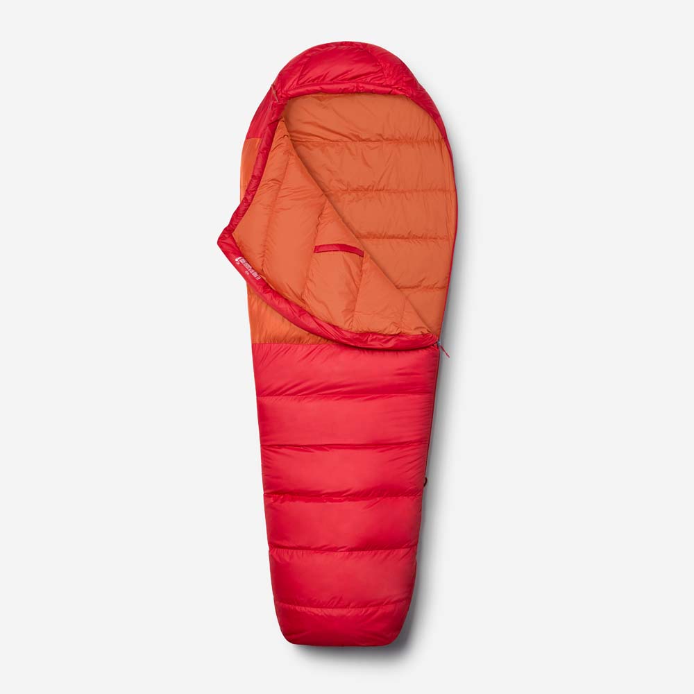 Marmot Lost Coast 40 Red/Brown Dunsovsäckar LeftZip