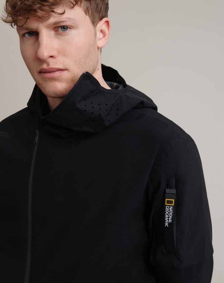 National Geographic Men's Hood Jacket          Black                National Geographic